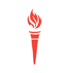 vector fire torch icon