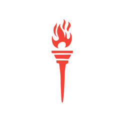 vector fire torch icon