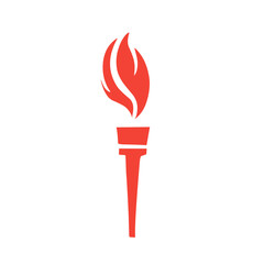 vector fire torch icon