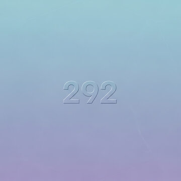 Soft Gradient Background with Subtle Embossed Number 292
