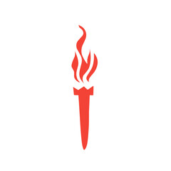 vector fire torch icon