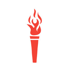 vector fire torch icon