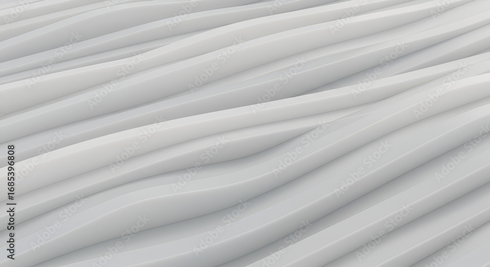 Poster subtle white abstract background texture featuring smooth, flowing wave patterns