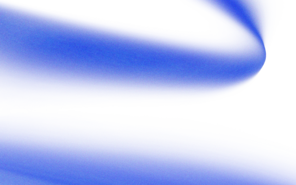 Abstract swirling blue form on black background