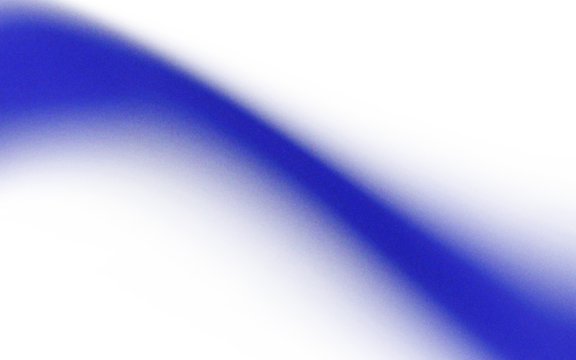 Abstract digital art; a diagonal, fluid, blue ribbon-like form, fading into white edges, on a black background