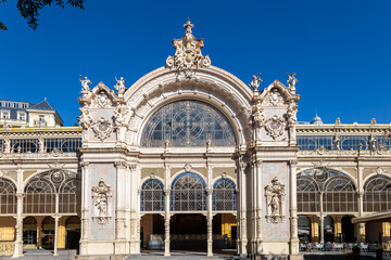 Spa center and colonnade of the famous Marianske Lazne spa, Czech Republic