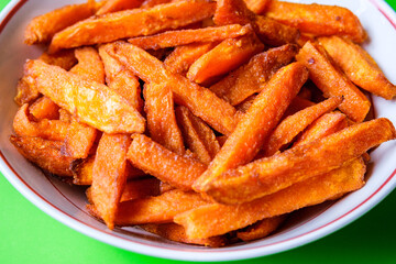 Crispy Fried Sweet Potato Chips Or Fries