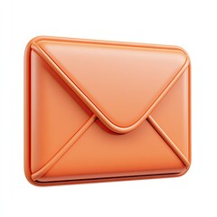 Vibrant 3D Cartoon Style Email Icon on Clean White Background Design