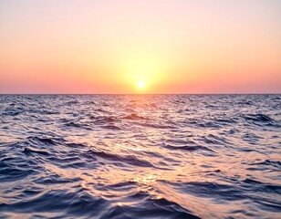 Sunrise over a calm ocean