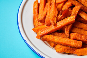 Crispy Fried Sweet Potato Chips Or Fries