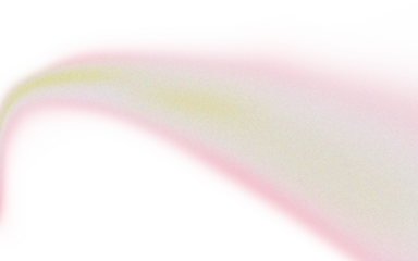 Abstract, flowing, curved shape in shades of red and cream, outlined in red