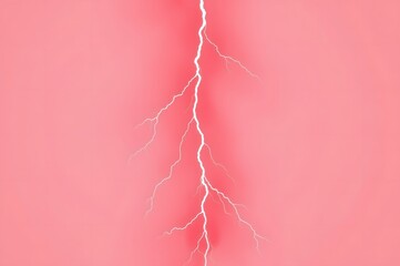 Pink sky, lightning strike, nature, storm, background