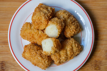Fried Breadcrumb Coated Mashed Potato Croquettes