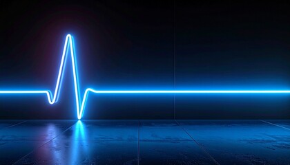 minimal line heart beat