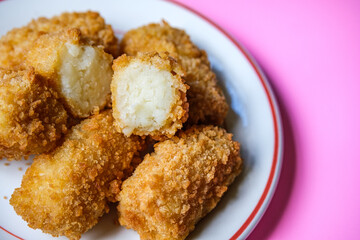 Fried Breadcrumb Coated Mashed Potato Croquettes