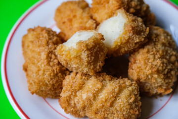 Fried Breadcrumb Coated Mashed Potato Croquettes