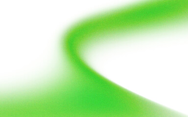 Abstract, vibrant lime green flowing form
