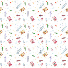 pola mulus dengan alat tulis