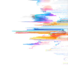 Colorful abstract lines in motion creating dynamic visual patterns