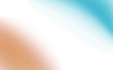 Abstract close-up of two overlapping, textured shapes in coral and turquoise, against a black background