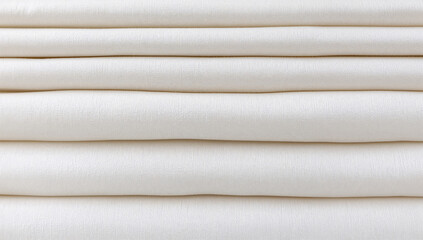 Stack of soft white fabrics with a neat and clean look