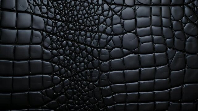 Black embossed textured pattern resembling alligator skin