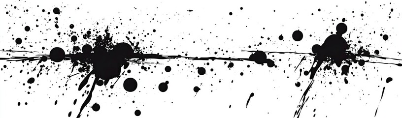 Black ink splatter on white background (2)
