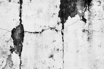 Cracked, weathered white wall texture