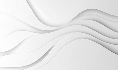 Abstract white wavy layers