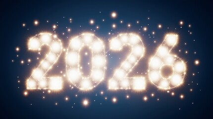 2026 glowing lights typography, shiny festive new year background
bright 2026 celebration banner, sparkling holiday card template