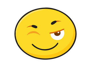 sly or mischievous emoji emoticon with raised eyebrow, half-closed eyes and subtle smirk, plotting something, feeling clever, or acting cheeky

