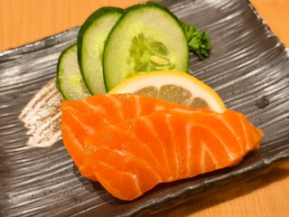 salmon and vegetables