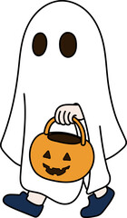 할로윈 파티 유령 분장