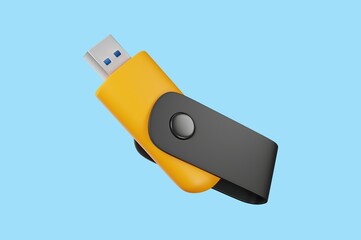 usb flash drive isolated