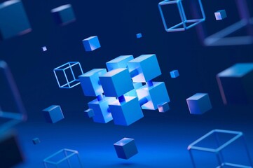 abstract blue background