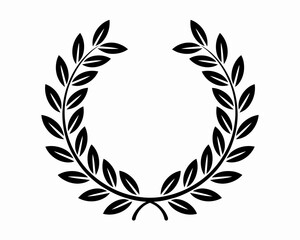 Laurel wreath vector illustration symbol of victory and achievement for design vector