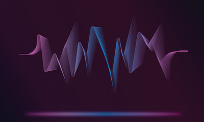 Title (Background):
"Neon Waveform Abstract"

Description:
A futuristic abstract background featuring jagged neon waves in shades of purple, pink, and blue on a dark gradient backdrop. The geometric l