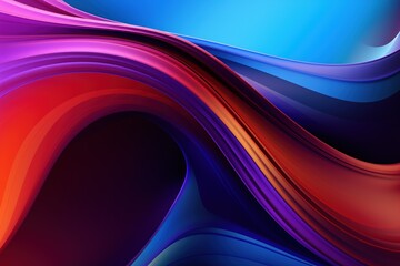  An energetic abstract background showcasing a mesmerizing, swirling flow of rich color gradients in deep blue, purple, magenta, red, and orange.
