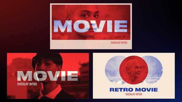 Retro Movie Overlay Intro
