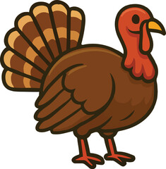 turkey cartoon vector
