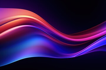 Dynamic abstract wave design in vibrant colors, perfect for modern backgrounds, digital art, and creative projects