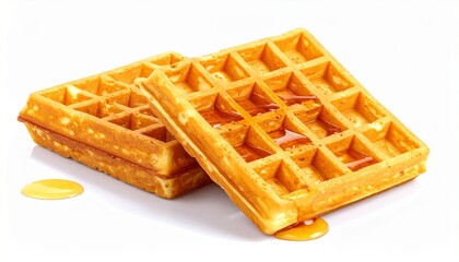 Cold glass of mango smoothie with thick creamy texture tropical fruity beverage drink isolated on white background
