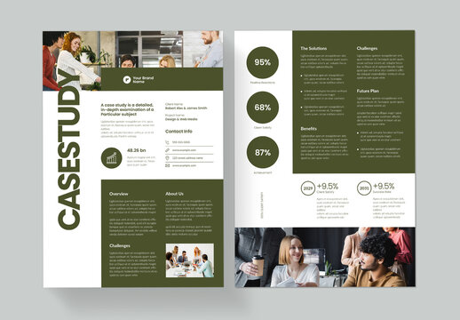 Clean Case Study Flyer
