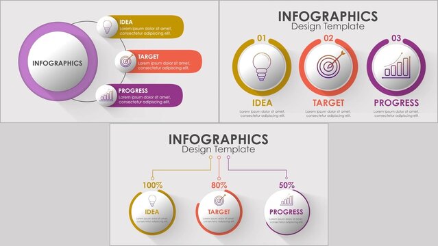 Clean Button Info Graphics