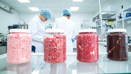 Processed meat products in a food lab