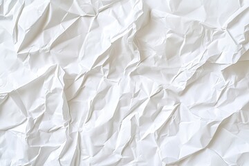 Obraz premium Close-up of crumpled white paper texture (3)