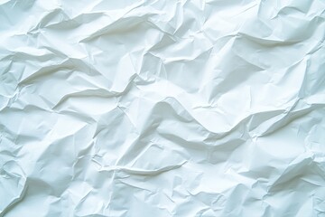 Fototapeta premium Crinkled white paper texture (4)