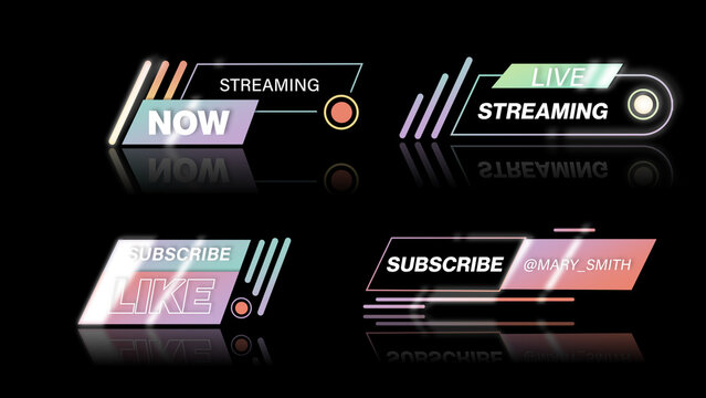 Gradient Social Media Lower Thirds