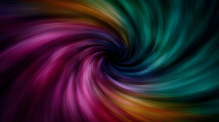 Obraz premium Vibrant and colorful abstract spiral pattern with a dynamic motion blur effect creating an energetic and mesmerizing visual background