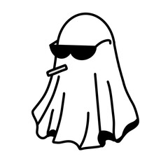 illustration of a woman in a hood